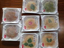 Japanese Unique Wagashi of Namagashi  (unbaked soft sweets)