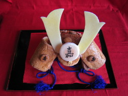 “Kabuto-shaped Wagashi (Japanese style sweet)” of the Children’s Festival